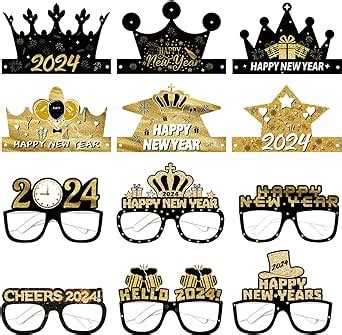 Pcs Eyeglasses Happy New Year Eyeglasses Party Decorations