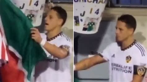 Chicharito Y El Polémico Gesto Que Realizó A La Bandera Mexicana En Un Partido Del Galaxy Infobae