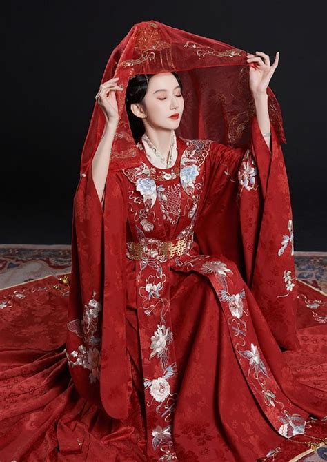 Traditional Han Chinese Wedding Dress Bridal Dress Hanfu Singapore