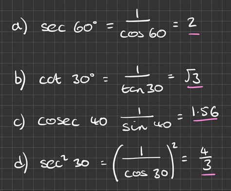 Sec,Cosec,Cot