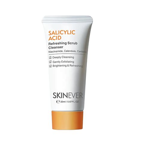 Skinever Salicylic Acid Refreshing Scrub Cleanser Ingredients