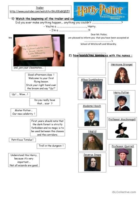 69 English Esl Worksheets Pdf And Doc Harry Potter Harry Potter English Harry Potter Cloze