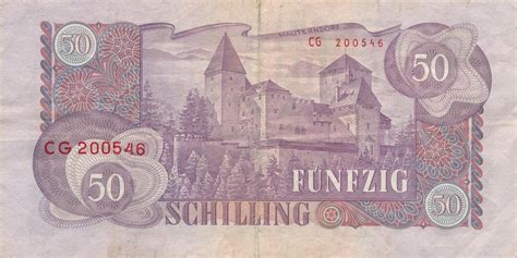 Sterreich Schilling Geldschein Banknote Vf Ma Shops