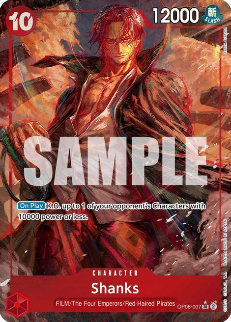 Shanks Op Wings Of The Captain One Piece Cardtrader