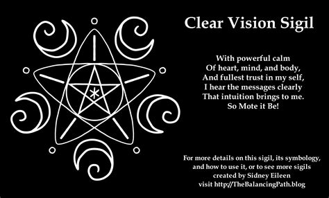 Clear Vision Sigil - By Sidney Eileen