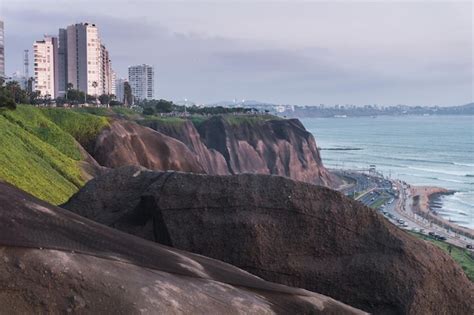 Premium Photo View Of Miraflores In Lima Peru Geogrids That Cover The