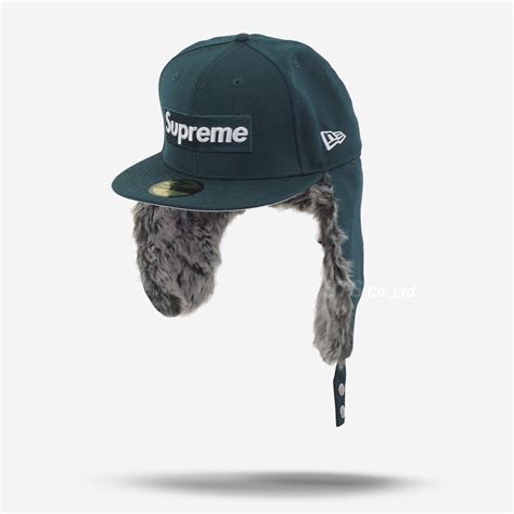 100安い Supreme シュプリーム New イヤーフラップ シュプリーム ボックス サイズ 7 ロゴ Earflap ニューエラ