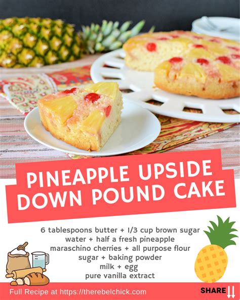 Pineapple Upside Down Pound Cake The Rebel Chick