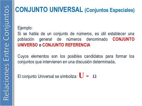 Definicion De Conjunto Universal Cuela