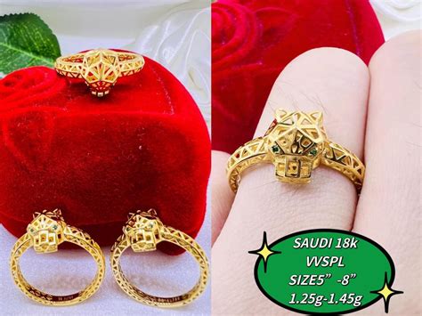 Only P Gram K Saudi Gold Ring Women S Fashion Jewelry