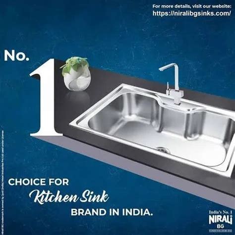 Ss Glossy Finish Handmade Kitchen Sink Nirali Stainless Steel Sinks