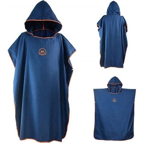 Serviette Serviette Poncho Avec Capuchon Microfibre Surf Poncho Wetsuit