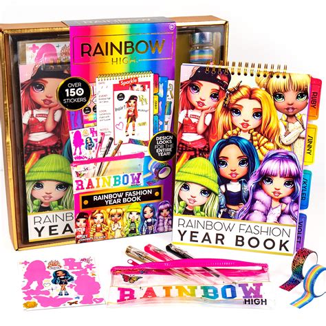 Rainbow High Dolls Fashion Sketchbook Bundle