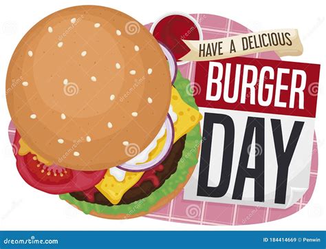 Cheeseburger With Tomato Shredded Lettuce And Cheese Hand Drawn Vector Illustration In Cartoon