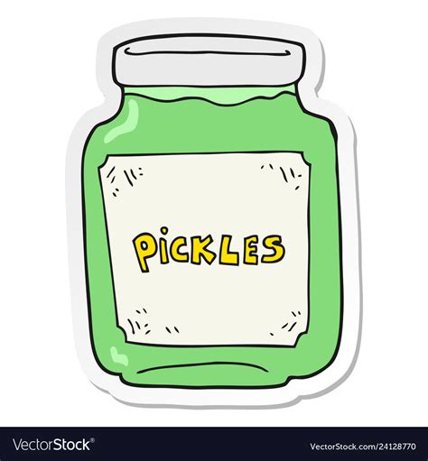 Empty Pickle Jar Clipart