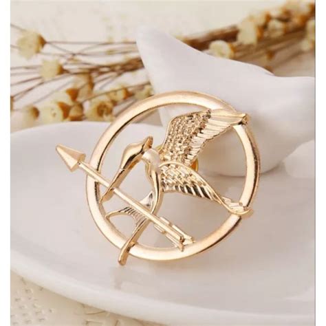 Broche Tordo Jogos Vorazes Hunger Games Pin Katniss Dourado Shopee Brasil