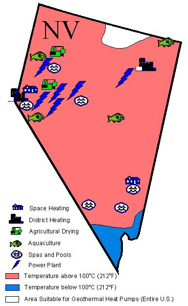 Nevada Geothermal Map