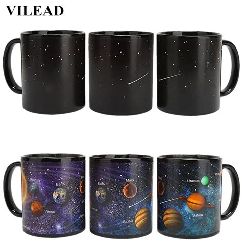 VILEAD Solar System Color Changing Mug Ceramic Coffee Mug Creative