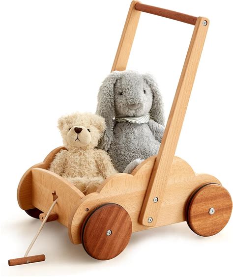 Amazon Beright Wooden Baby Walker Push Toy Learning Educational