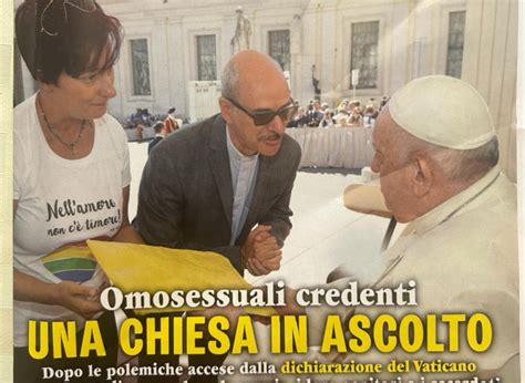 Famiglia Cristiana Usa Fiducia Supplicans Per Benedire Le Unioni Gay La Nuova Bussola Quotidiana