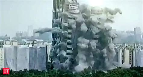 Noida Twin Towers Watch How Noida Supertech Twin Towers Were