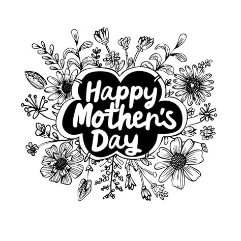 Premium Vector Happy Mothers Day Card Vector Illustration