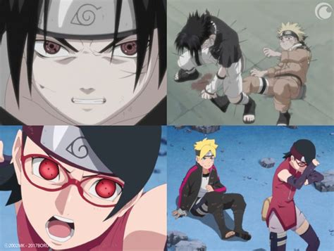 Sasuke Uchiha Rinnegan Naruto Uzmaki Sarada Uchiha Boruto Uzmaki Karma