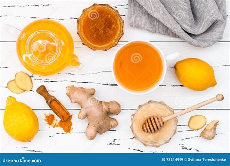 Hot Lemon Water With Ginger Cayenne Turmeric And Honey Detox Drink