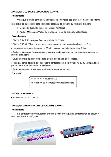 Contagem Global De Leucócitos - Contagem Global De Leucócitos - NAZAEDU