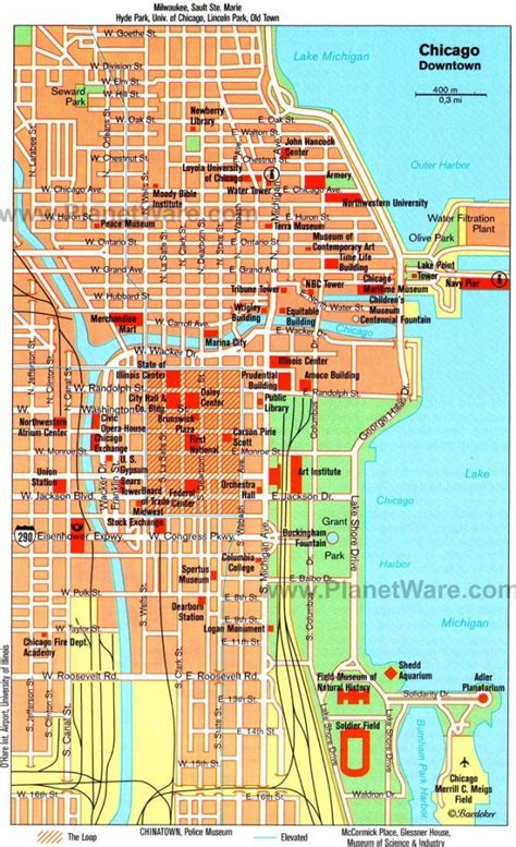 Web-Based Downtown Map - Cta - Printable Walking Map Of Downtown ...