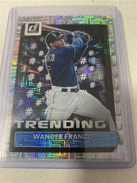 Panini Donruss Trending Diamond T Wander Franco Rc Rays Ebay