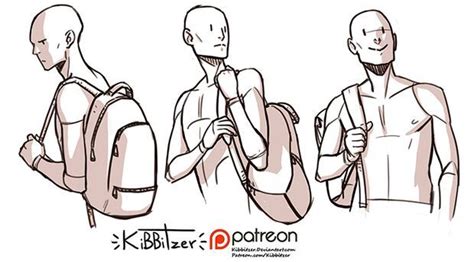 Holding Backpack PREVIEW Patreon Drawing Reference Backpack