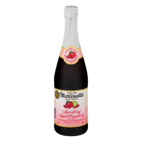 Save on Martinelli's Gold Medal Sparkling 100% Apple Cranberry Juice ...