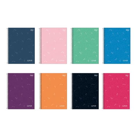 Caderno Universitário Lunix 10 Matérias 160 Folhas Tilibra Shopee