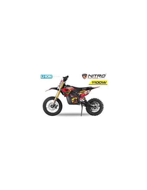 Motocross Lectrique Enfant Eco Tiger Deluxe W V Ah Litio