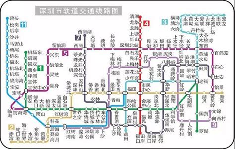 深圳地鐵線路圖最新 2018年深圳地鐵已開通了幾條線路 每日頭條