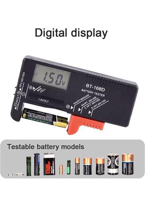 Lcd Ekran Dijital Pil Test Cihaz Pil Lcd Ekran Kapasitesi Abs