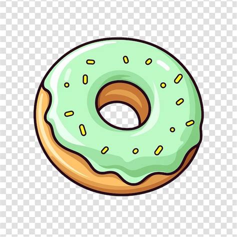 Premium Psd Donut On Transparent Background