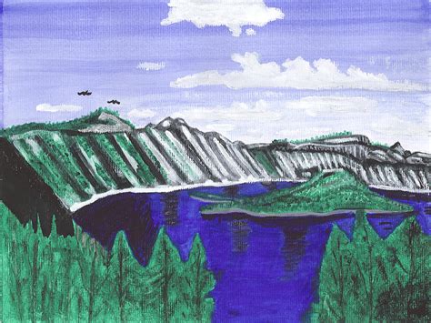 Crater Lake National Park Painting By Sea Sons Home And Life Fine Art