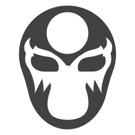 Luchador máscara círculo silueta detallada Descargar PNG SVG transparente