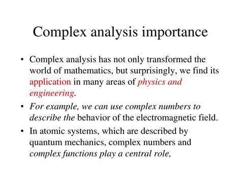 Ppt Complex Analysis Powerpoint Presentation Free Download Id3951041