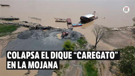 Dique Caregato en La Mojana vuelve a colapsar por creciente del río