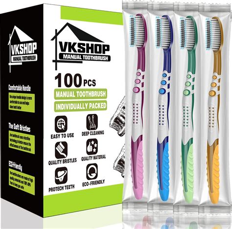 Amazon Navona Pcs Individually Wrapped Bulk Toothbrushes