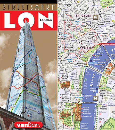 Streetsmart London Map By Vandam City Center Street Map London