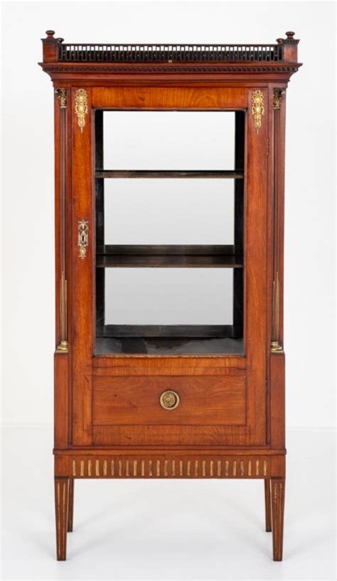 Empire Display Cabinet Mahogany Bijouterie 1880