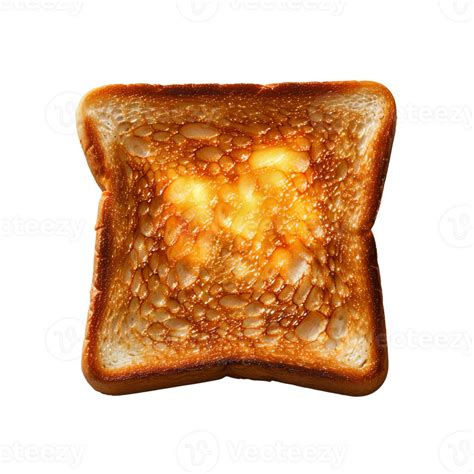 Ai Generated Roasted Slice Of Toast Bread Png Toast Top View Png Slightly Burnt Toast Bread