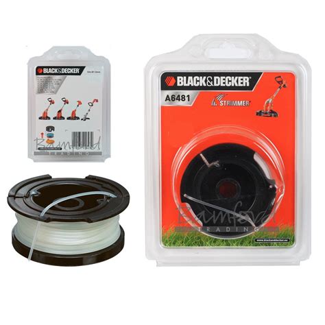 Black Decker A6481 Strimmer Spool Trimmer Line Black Decker