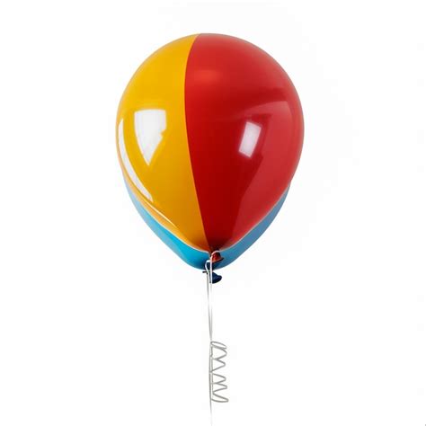 Premium Photo Red Flying Balloon Isolated On White Background