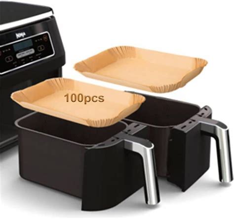 Amazon Air Fryer Liners Disposable For Ninja Dual Rectangular