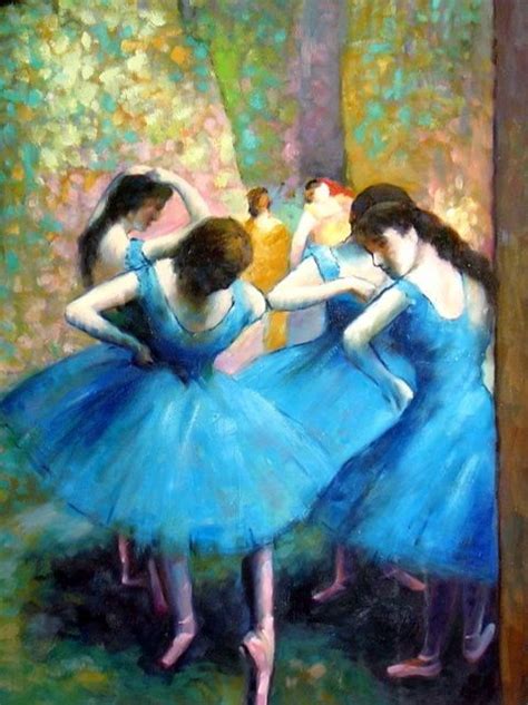 Les Danseuses Bleues Edgar Degas Peinture Celebre Degas Danseuse